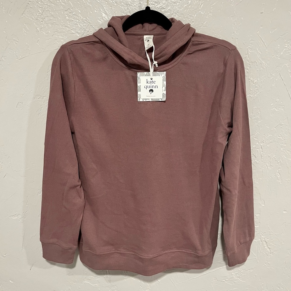 NWT Kate Quinn skinny rib hoodie XS